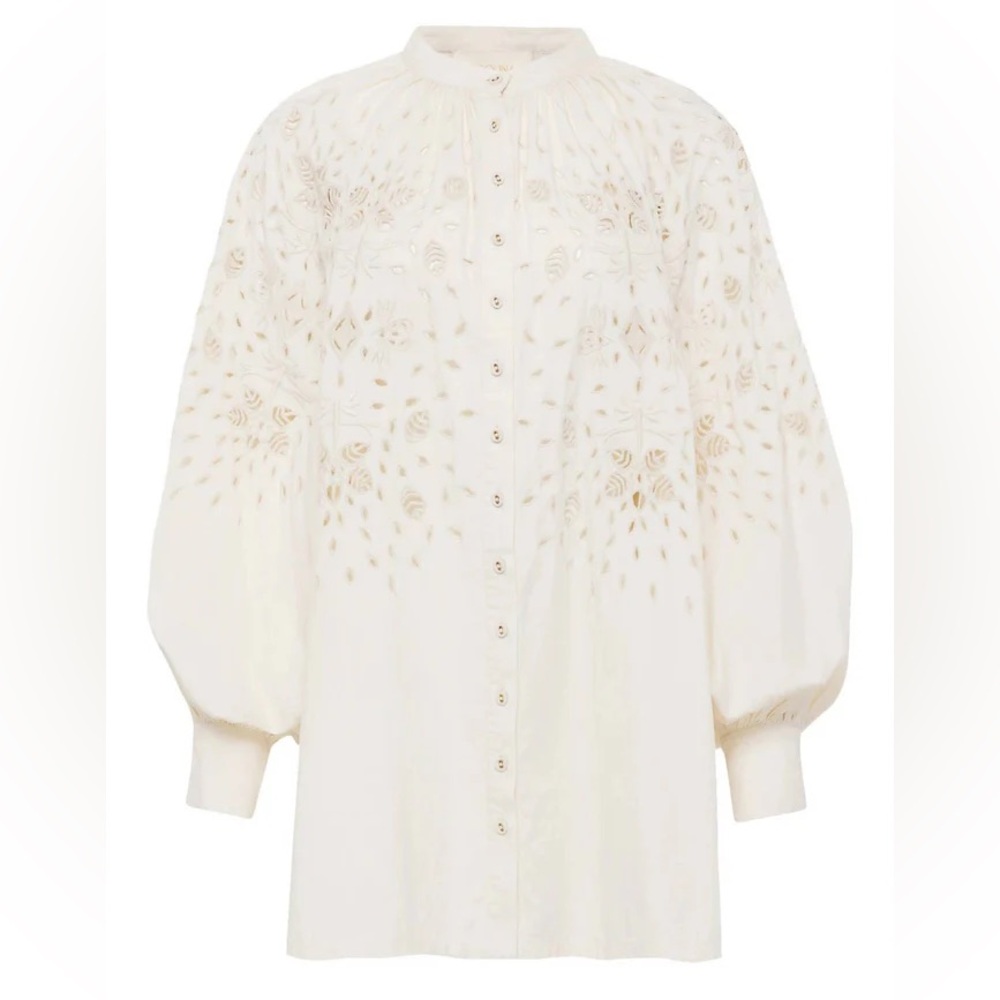 Carolina K Augustina Tunic Dress In Gardenia